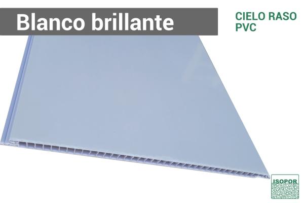 Cielo Raso de PVC 3.48mt2 Color Blanco 4 Laminas de 2.9mt x 30cm x 7cm de  espesor 